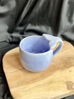 Ręcznie robiony ceramiczny kubek z uchem wielorybi ogon Ceranika